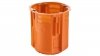 Puszka podtynkowa 60 mm supergłęboka 80 mm łączona za pomocą łącznika ZV60GFw pomarańczowa 33335008